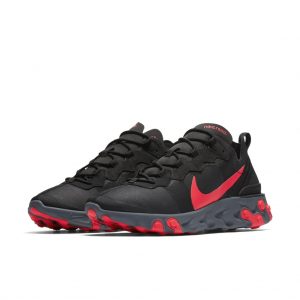 Nike React Element 55 Black Solar Red