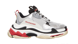 Balenciaga Triple S Red Silver 2018 (W)