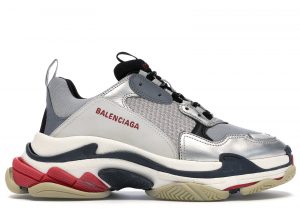 Balenciaga Triple S Silver Red (2018)