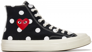 Converse Comme des Garcons x Chuck Taylor All Star 70 Hi Black Polka Dot Black (157250C)