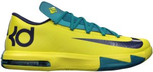 Nike KD VI Sonic Yellow Teal Navy (599424-700)