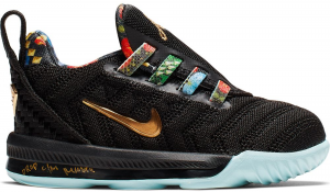 Nike LeBron 16 KC TD ‘Watch The Throne’ Black/Metallic Gold-Rose Frost (CJ6708-001)