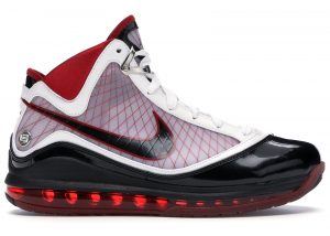Nike Air Max LeBron 7 ‘White Black Red’ White/Black-Varsity Red (375664-102)