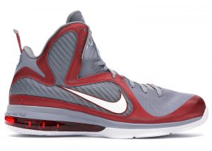 Nike LeBron 9 ‘Ohio State’ Sport Red/White-Wolf Grey (469764-601)