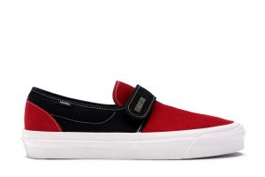 Vans Fear of God x Slip-On 47 DX ‘Collection 2 Red Black’ Red/Black/Suede (VN0A3J9FPQR)