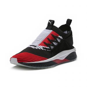 Puma Tsugi Jun Cubism Black White Scarlet
