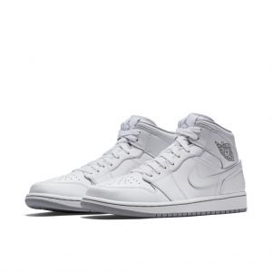 Air Jordan 1 Mid White Wolf Grey (554724-112)