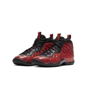Nike Little Posite One BG ‘Lava’ Black/Bright Crimson/Total Crimson (644791-012)