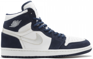 Air Jordan 1 Retro Addition ‘Metallic’ 2001 White/Metallic Silver-Midnight Navy (136060-101)
