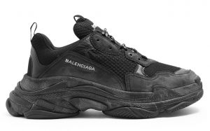 Balenciaga Triple S Triple Black (2018 Reissue) (Pre-Distressed)