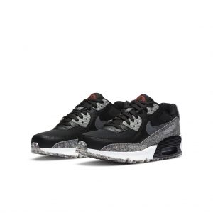 Nike Air Max 90 SE GS ‘Space Hippie’ Black/Light Smoke Grey/White/Smoke Grey (CQ9909-001)