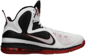 Nike LeBron 9 White Sport Red Black (469764-100)