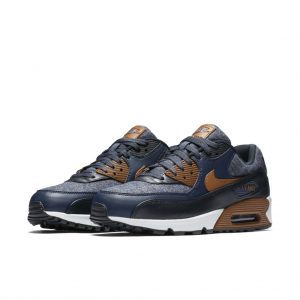Nike Air Max 90 Premium Thunder Blue Ale Brown (700155-404)