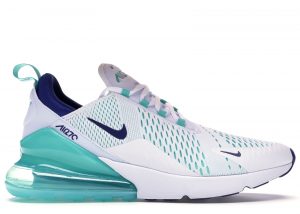 Nike Air Max 270 White Hyper Jade Deep Royal Blue