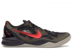 Nike Kobe 8 System ‘Python’ Sqdrn Green/Chllng Rd-Lgn Brwn (555035-300)
