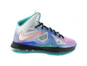 Nike LeBron 10 ‘Pure Platinum’ Pure Platinum/Black-Sport Turq (541100-008)