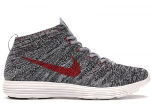 Nike Lunar Flyknit Chukka Wolf Grey Red