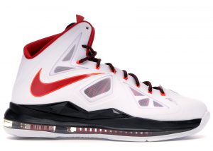 Nike LeBron 10 ‘Heat Home’ White/University Red-Black-Total Crimson (541100-100)