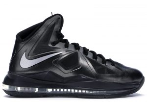 Nike LeBron 10 ‘Carbon’ Black/Metallic Silver-Anthracite Diamond (541100-001)