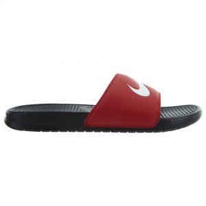 Nike Benassi Swoosh Black/White-Gym Red