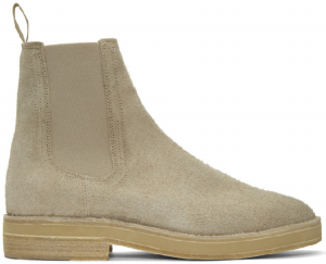 Yeezy Chelsea Boot Thick Shaggy Suede Taupe