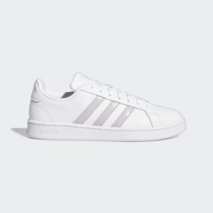 Adidas Neo Womens WMNS Grand Court ‘Mauve’ Footwear White/Mauve/Grey (EE7465)