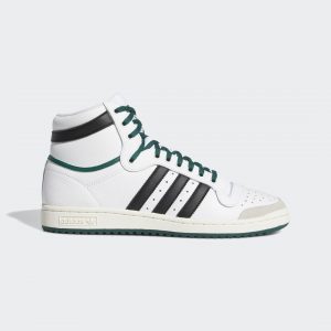 adidas Top Ten Hi Cloud White / Core Black / Collegiate Green (EF6364)