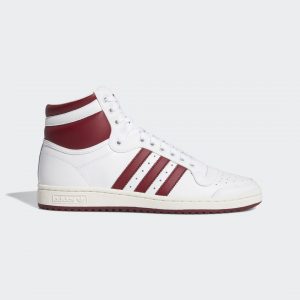 adidas Top Ten Hi Cloud White / Collegiate Burgundy / Chalk White (EF6367)