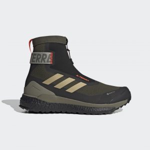 adidas Terrex Free Hiker COLD.RDY Bergschoenen Feather Grey / Savanna / Solar Red (FU7222)