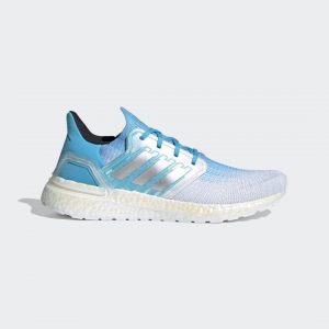 Adidas UltraBoost 20 ‘Signal Cyan’ Cloud White/Silver Metallic/Signal Cyan (FV8324)