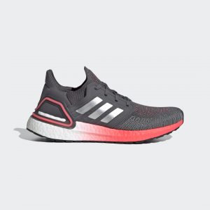 adidas Ultraboost 20 Grey Five / Silver Metallic / Signal Pink (FV8347)