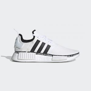 Adidas NMD_R1 ‘Logo Strip – Cloud White’ Cloud White/Core Black/Cloud White (FV8727)