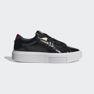adidas adidas Sleek Super Core Black / Power Berry / Gold Metallic (FW4308)