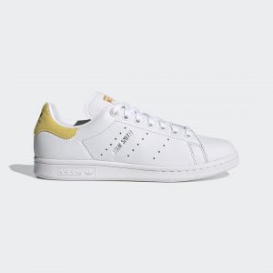 Adidas Stan Smith ‘White Corn Yellow’ Cloud White/Silver Metallic/Corn Yellow (H69023)
