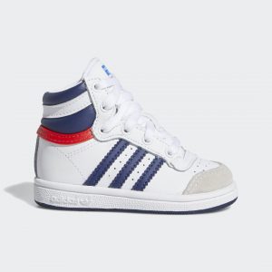 adidas Top Ten Hi Cloud White / Dark Blue / Red (M25303)
