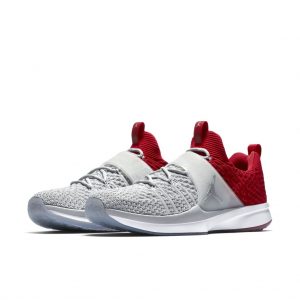 Jordan Trainer 2 Flyknit Wolf Grey Gym Red