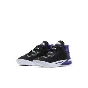 Nike LeBron 18 PS ‘Lakers’ Black/Metallic Gold/Court Purple/White (CT4710-004)