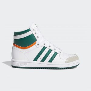 adidas Top Ten Hi Cloud White / Collegiate Green / Orange (EF2838)