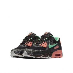 Nike Air Max 90 Safari Black Green Glow Crimson Pulse (GS)