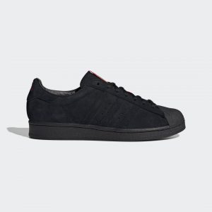 Adidas Thrasher x Superstar ADV ‘Black Scarlet’ Core Black/Scarlet/Gold Metallic (FY9025)