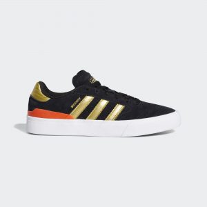 Adidas Busenitz Vulc II ‘Gold Metallic’ Black/Gold Metallic/Solar Red (EF8470)