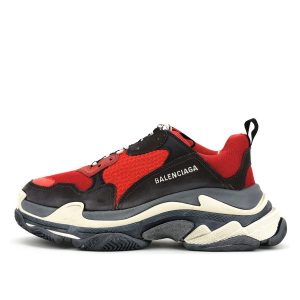 Balenciaga Triple S Red Black (Pre-Distressed)