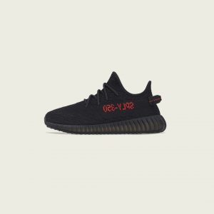 Adidas Yeezy Boost 350 V2 Kids ‘Bred’ Core Black/Core Black/Red (GZ8655)