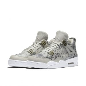Air Jordan 4 Retro Premium ‘Snakeskin’ Light Bone/White-Pure Platinum-Wolf Grey (819139-030)