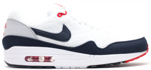 Nike Air Max 1 EM White Dark Obsidian University Red