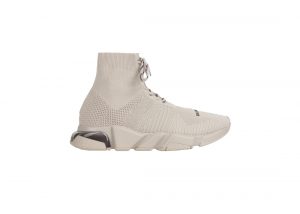 Balenciaga Speed Lace Up Clear Sole Sand