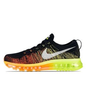 Nike Flyknit Max Black Atomic Orange Volt