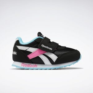 Reebok Royal Classic Jogger 2.0 Schoenen Black / Neon Blue / Solar Pink