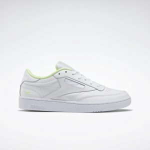 Reebok Club C 85 Schoenen White / White / Electric Flash