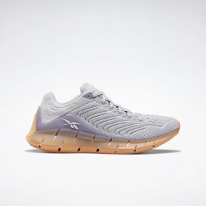 Reebok Zig Kinetica Schoenen Sterling Grey Mel / Violet Haze / Sunbaked Orange